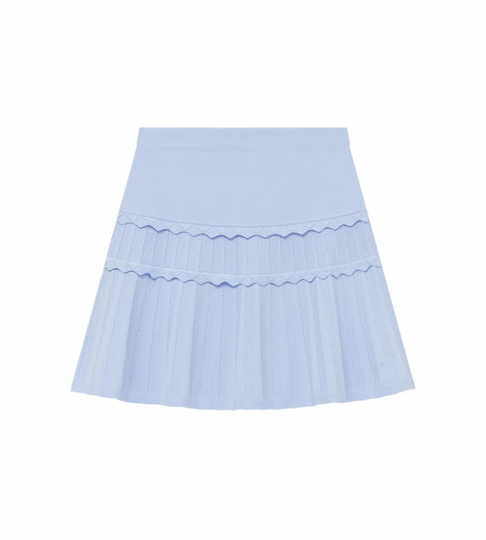 Head Golf Eyelet Knit Skirt - DUSTY BLUE