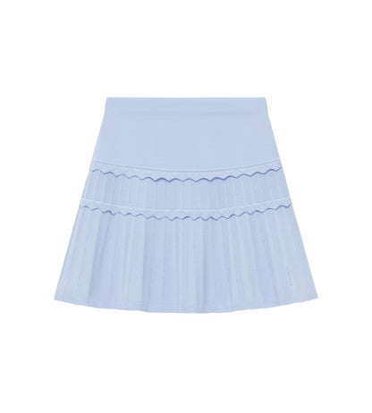 Head Golf Eyelet Knit Skirt - DUSTY BLUE