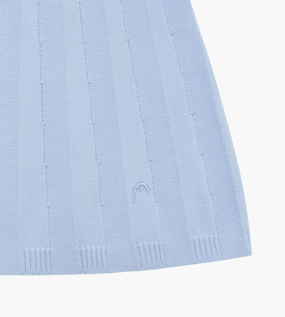 Head Golf Eyelet Knit Skirt - DUSTY BLUE