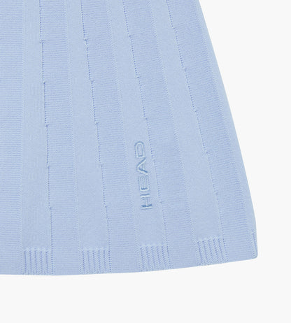 Head Golf Eyelet Knit Skirt - DUSTY BLUE