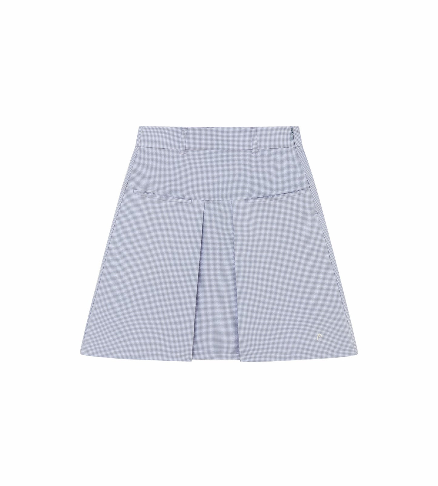 Head Golf Yoke Pleat Skirt - CREAM/DUSTY BLUE