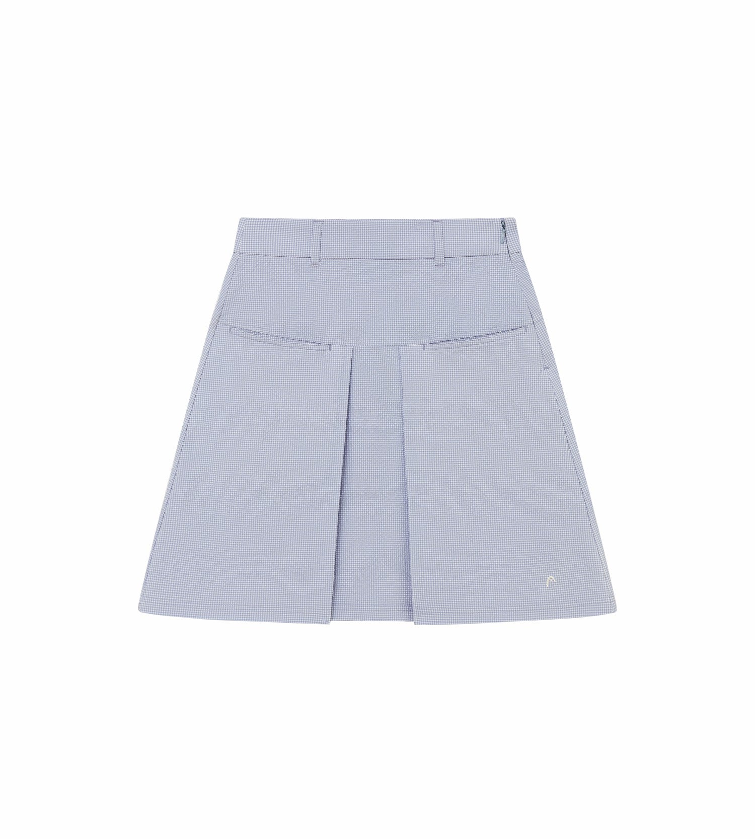 Head Golf Yoke Pleat Skirt - CREAM/DUSTY BLUE