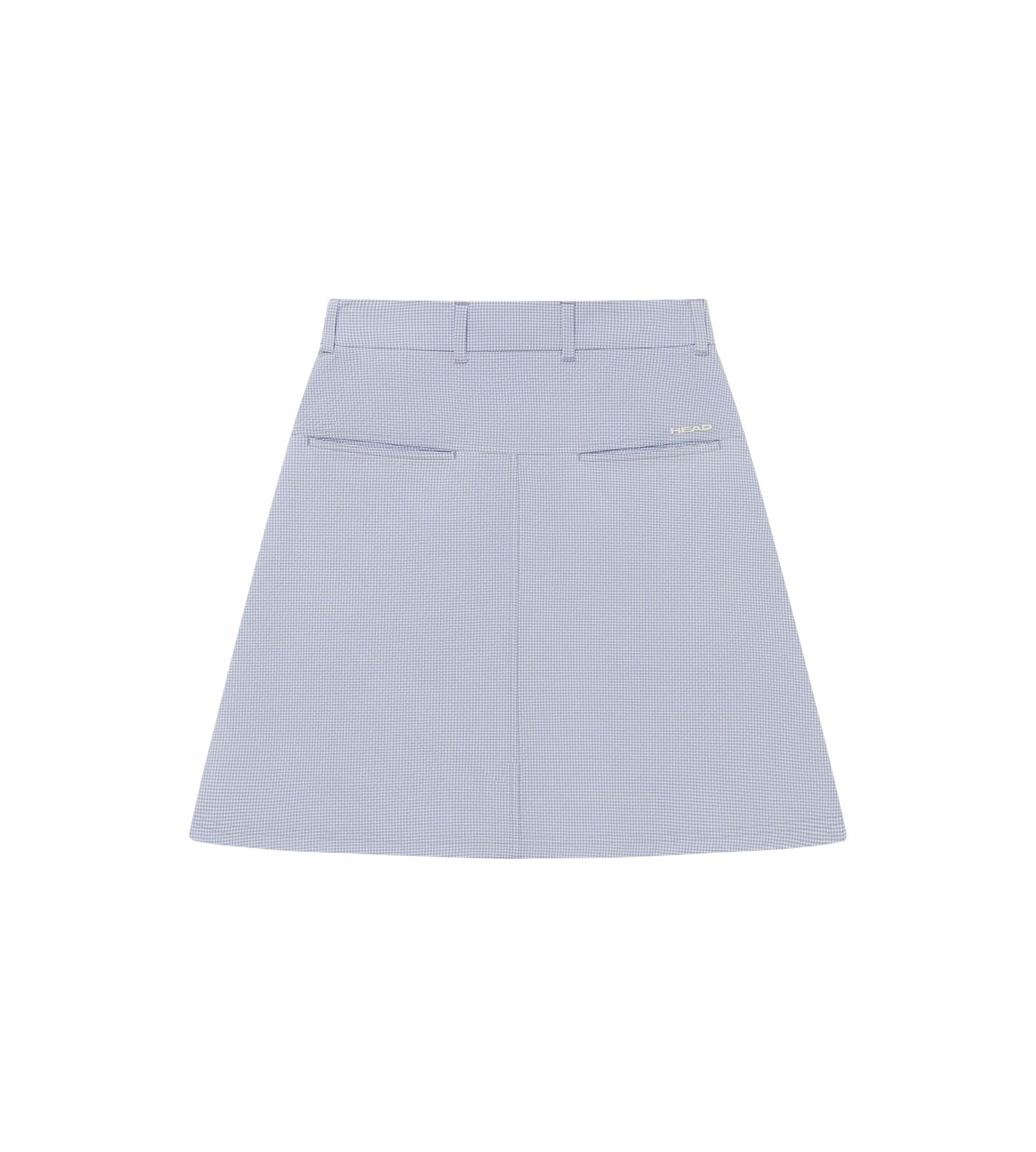 Head Golf Yoke Pleat Skirt - CREAM/DUSTY BLUE