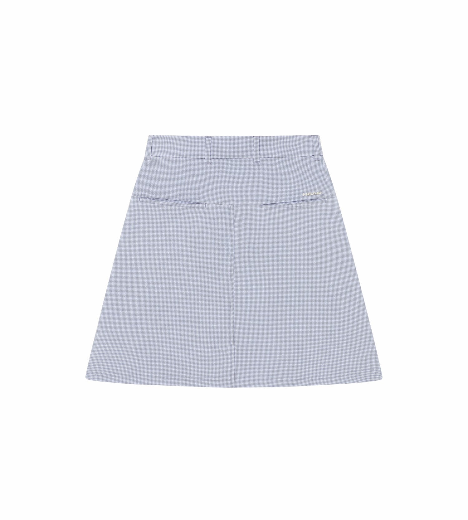Head Golf Yoke Pleat Skirt - CREAM/DUSTY BLUE
