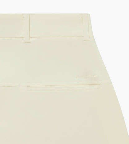 Head Golf Yoke Pleat Skirt - Cream