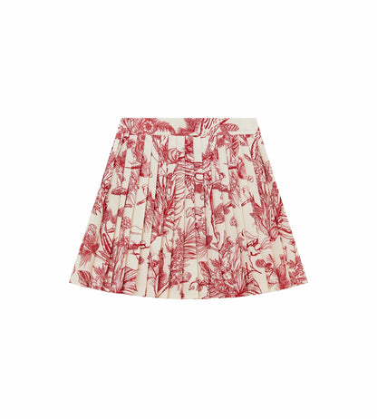 Head Golf Womens Knife Pleat Skirt - Red-Botanical