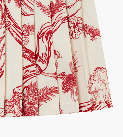 Head Golf Womens Knife Pleat Skirt - Red-Botanical