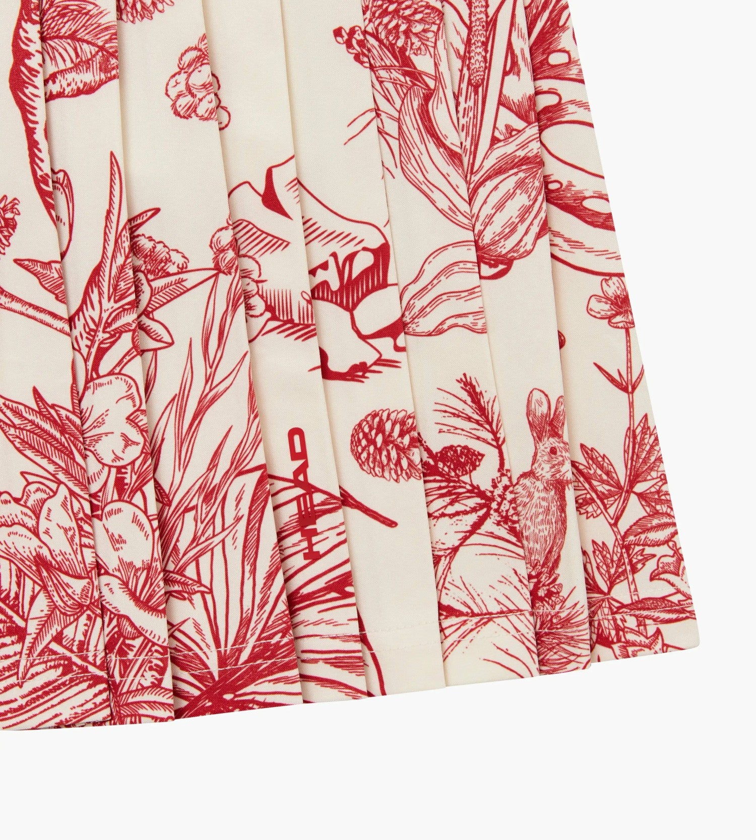 Head Golf Womens Knife Pleat Skirt - Red-Botanical
