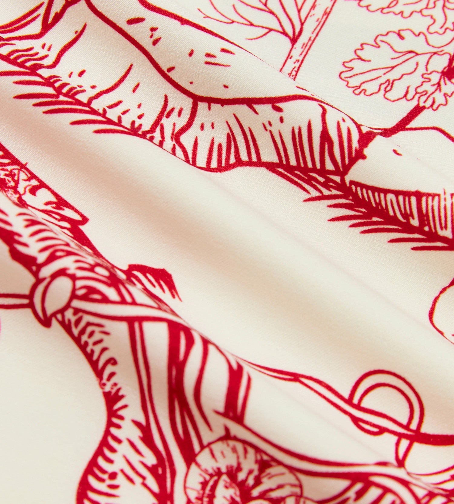 Head Golf Bound Box Pleat Skirt - Cream/Red/Forest