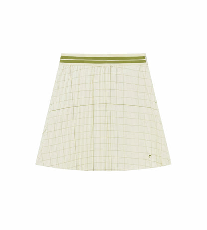 Head Golf Midi Pleat Skirt - Score Card Print