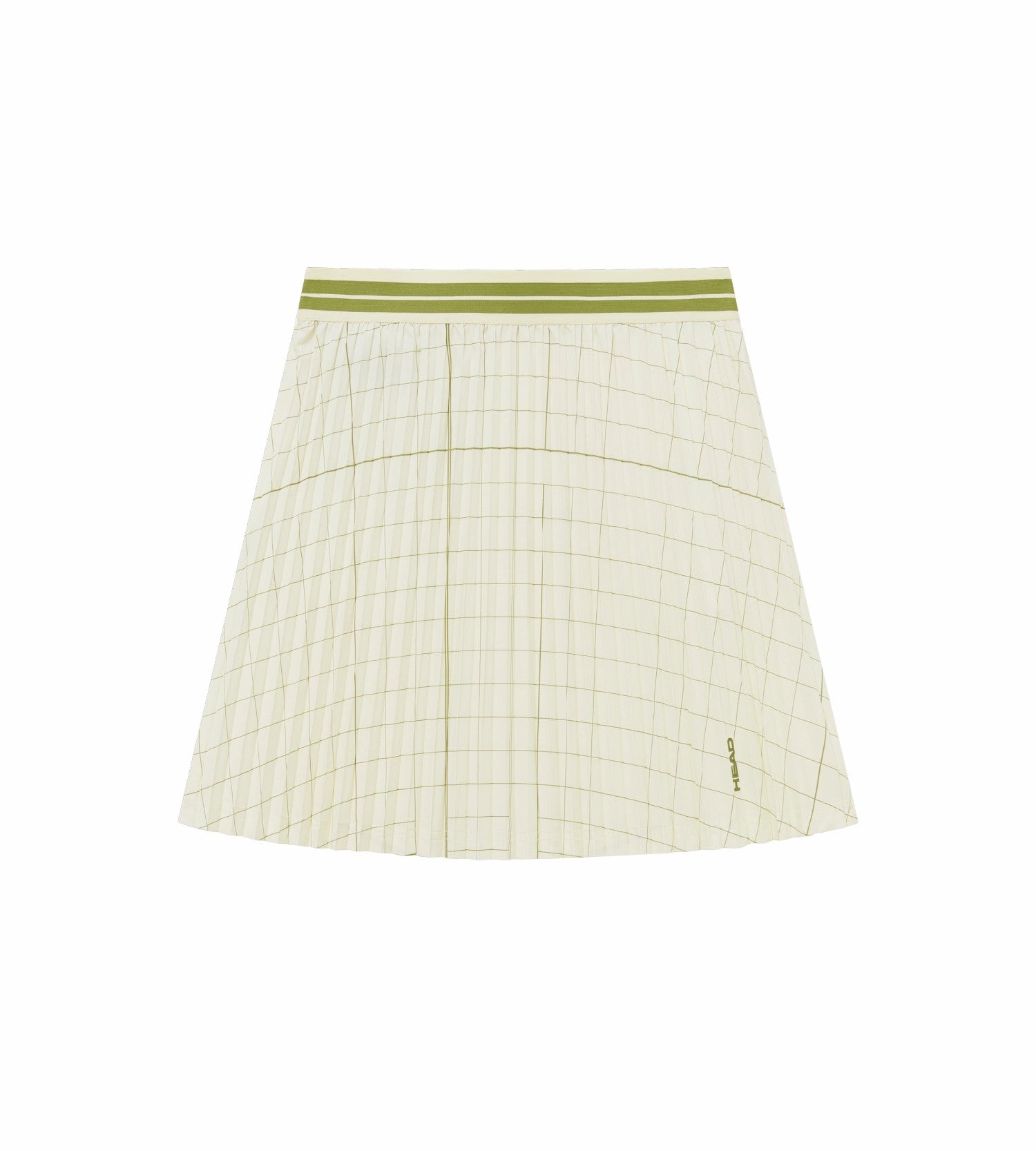 Head Golf Midi Pleat Skirt - Score Card Print