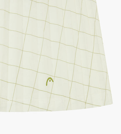 Head Golf Midi Pleat Skirt - Score Card Print