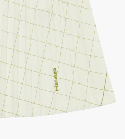 Head Golf Midi Pleat Skirt - Score Card Print