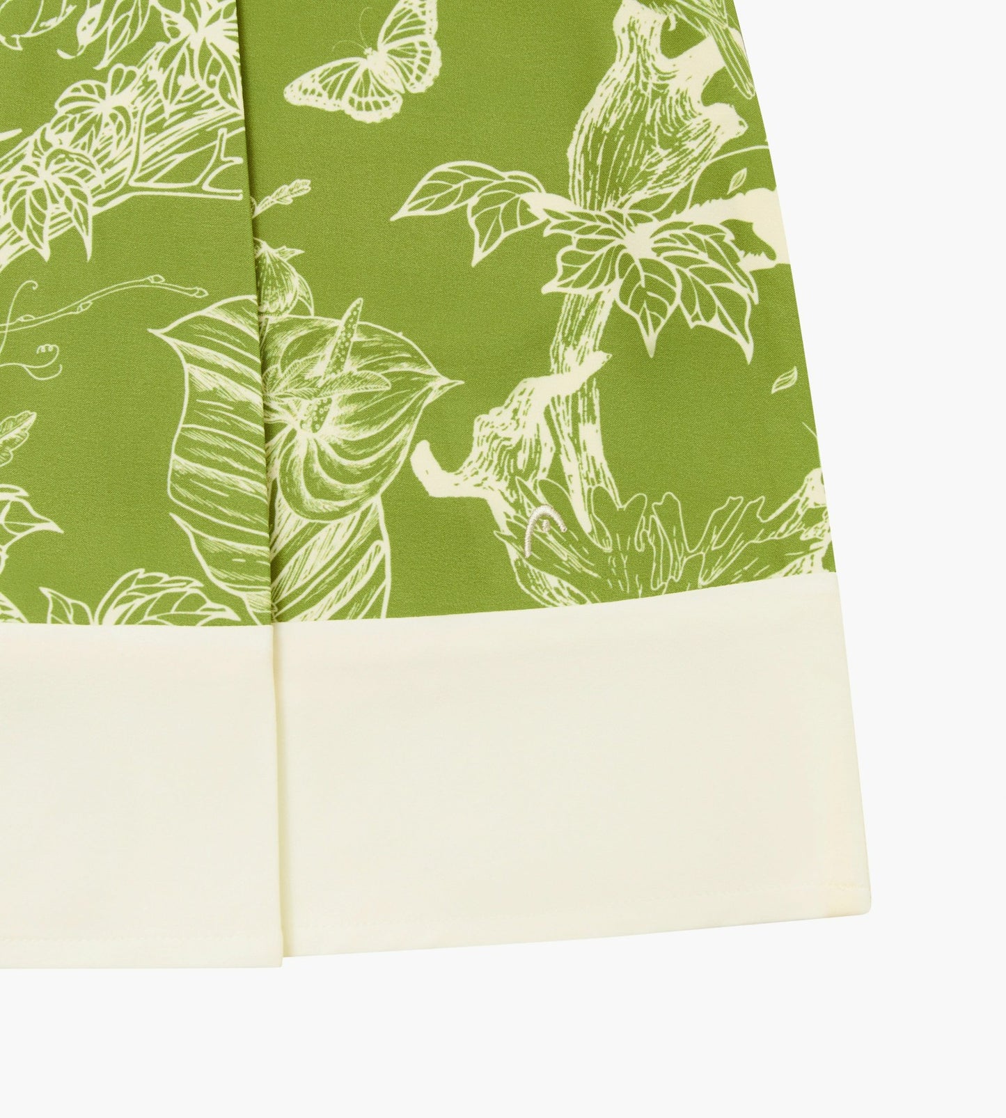 Head Golf Bound Box Pleat Skirt - Green/White/Forest