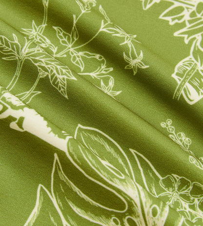 Head Golf Bound Box Pleat Skirt - Green/White/Forest