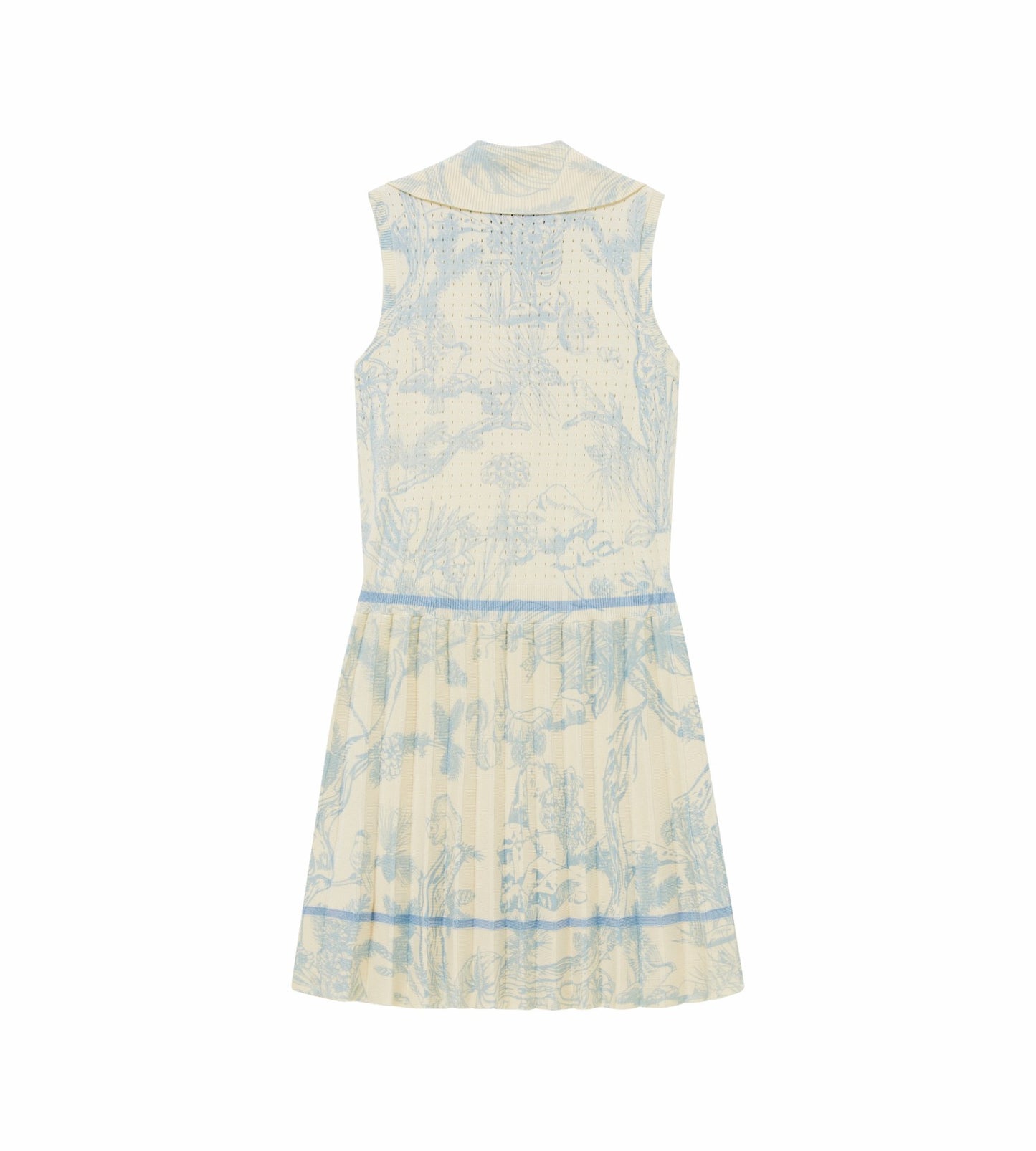 Head Golf Womens Knit Pleat Dress - Blue-Botanical