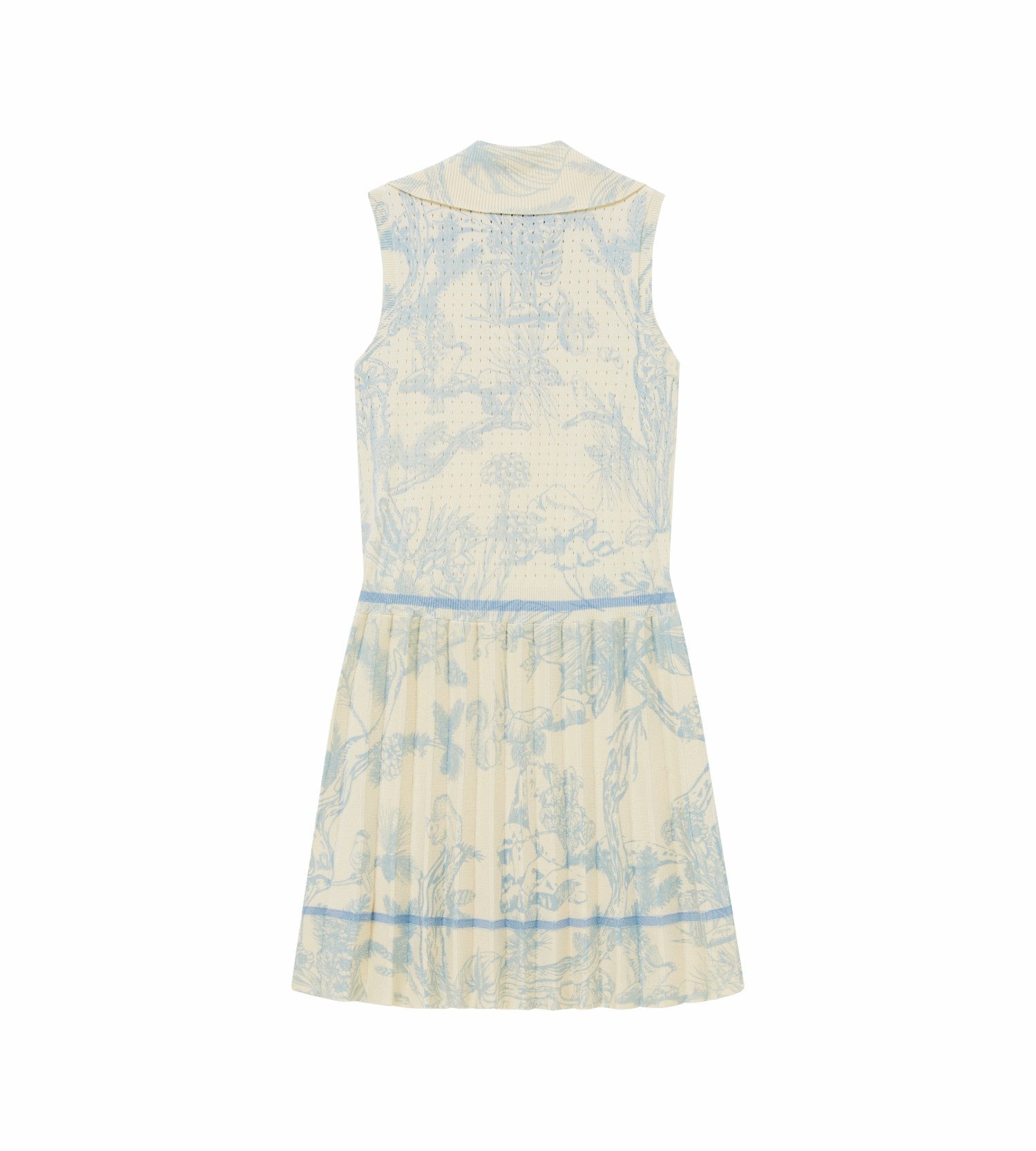 Head Golf Womens Knit Pleat Dress - Blue-Botanical