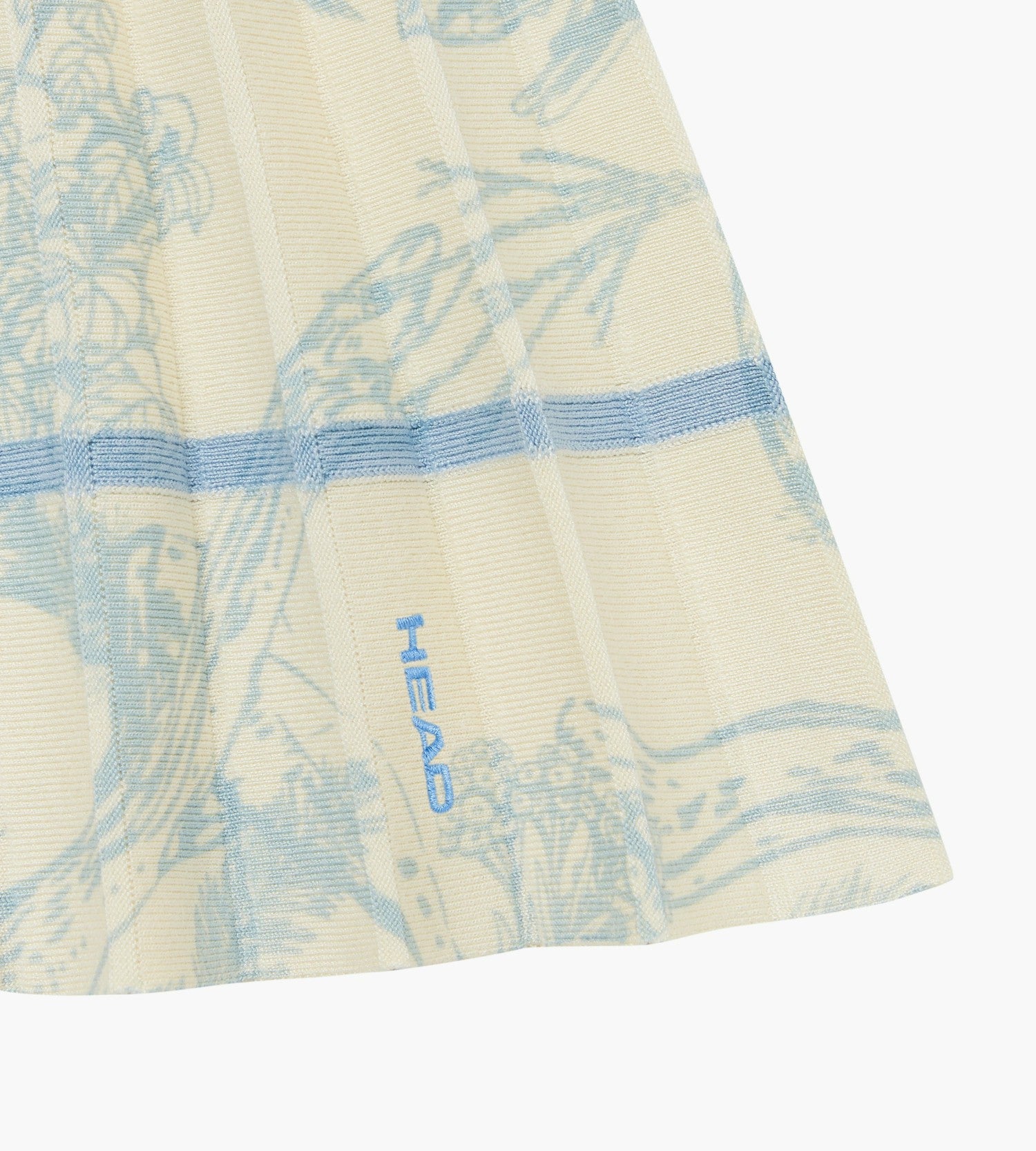 Head Golf Womens Knit Pleat Dress - Blue-Botanical