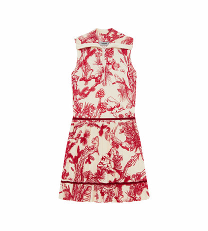 Head Golf Womens Knit Pleat Dress - Red-Botanical