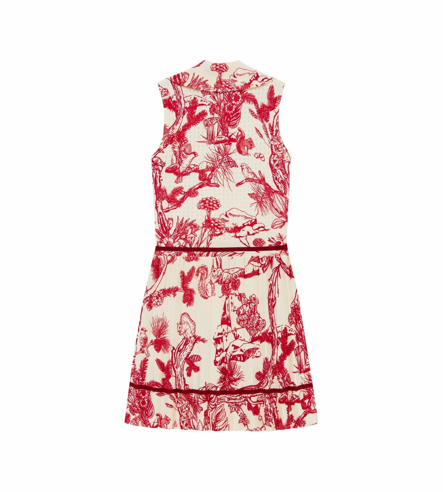 Head Golf Womens Knit Pleat Dress - Red-Botanical
