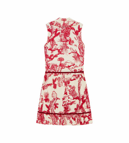 Head Golf Womens Knit Pleat Dress - Red-Botanical