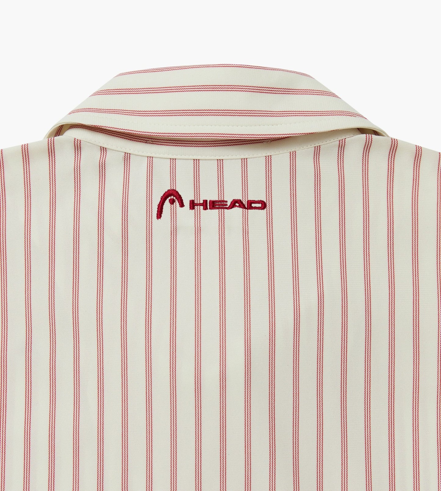 Head Golf Dolman Sleeve Pleated Dress - CREAM/RED