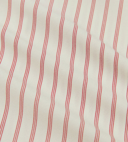 Head Golf Dolman Sleeve Pleated Dress - CREAM/RED