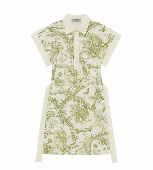Head Golf Dolman Sleeve Dress - Cream/Green/Forest