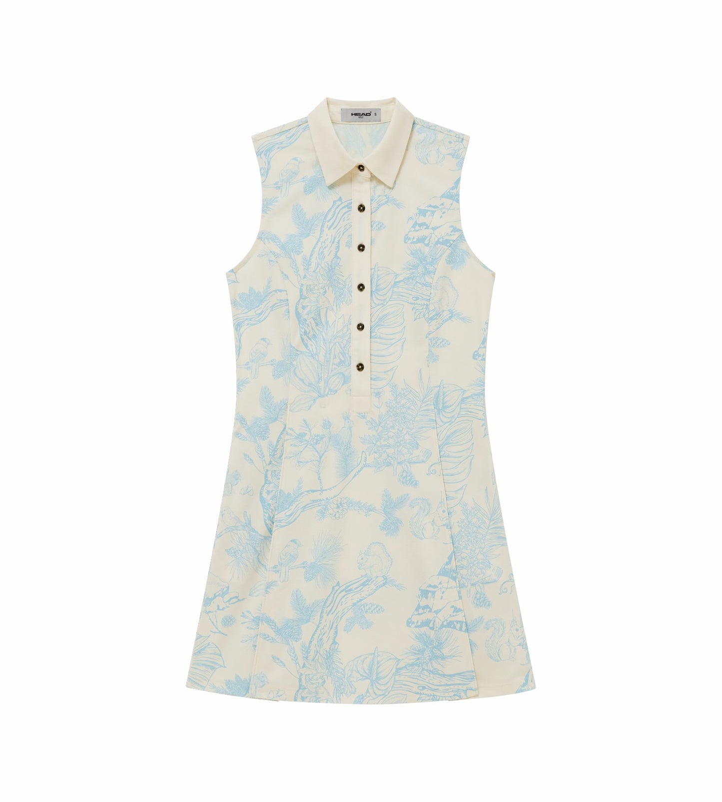 Head Golf Womens Signature Polo Dress - Blue-Botanical