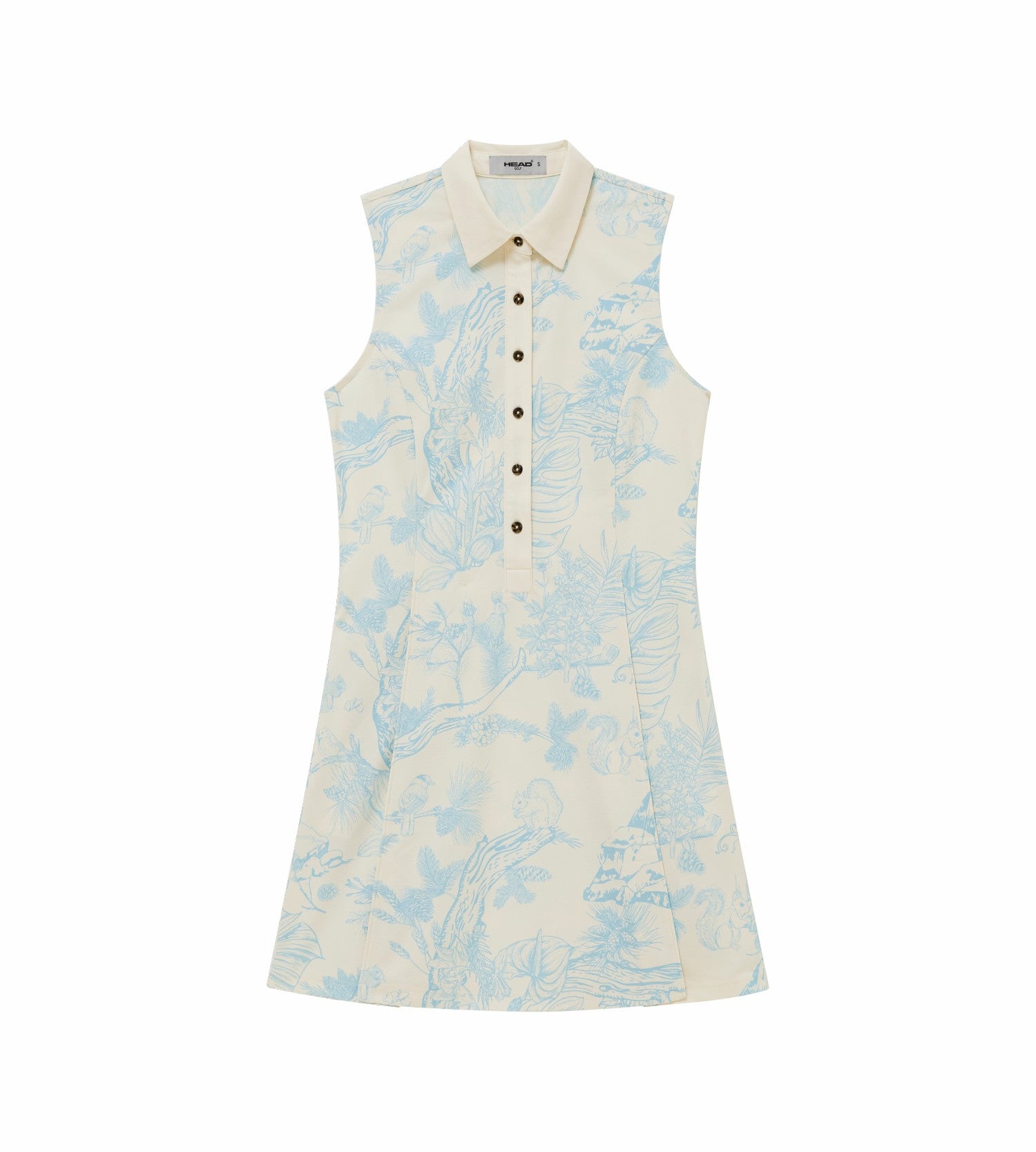 Head Golf Womens Signature Polo Dress - Blue-Botanical