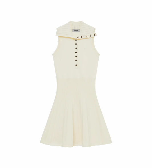 Head Golf Womens Sleeveless Knit Dress - Cream