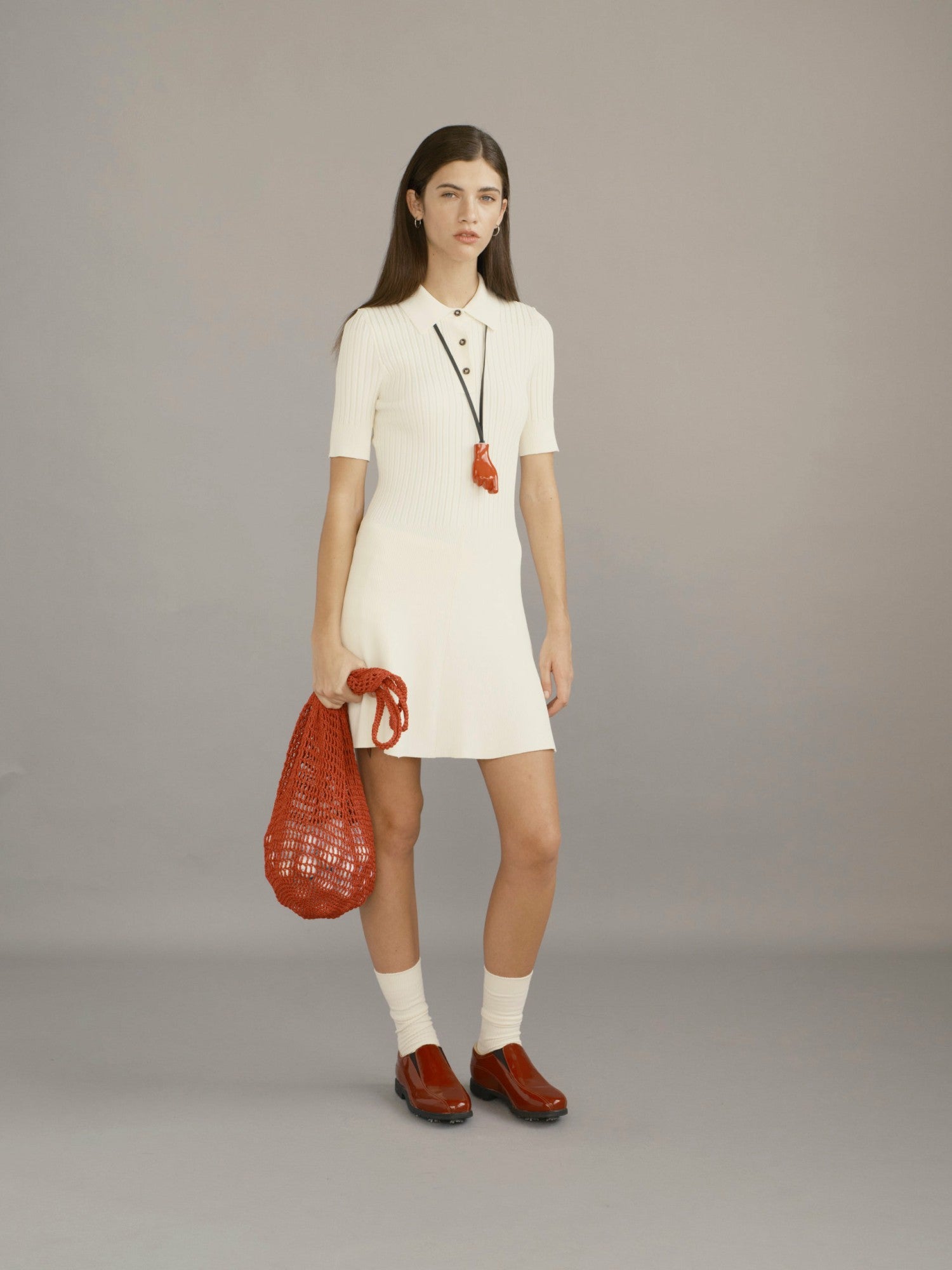 Head Golf Womens Godet Knit Dress - Cream