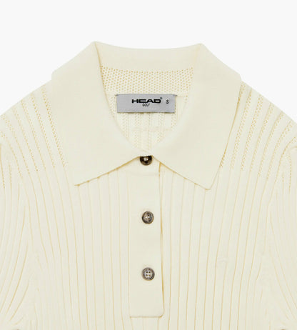 Head Golf Womens Godet Knit Dress - Cream