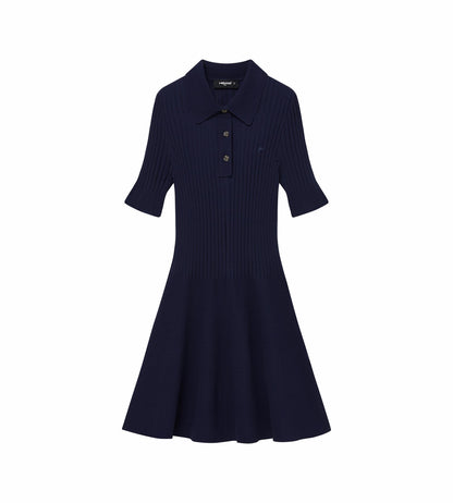 Head Golf Womens Godet Knit Dress - Navy