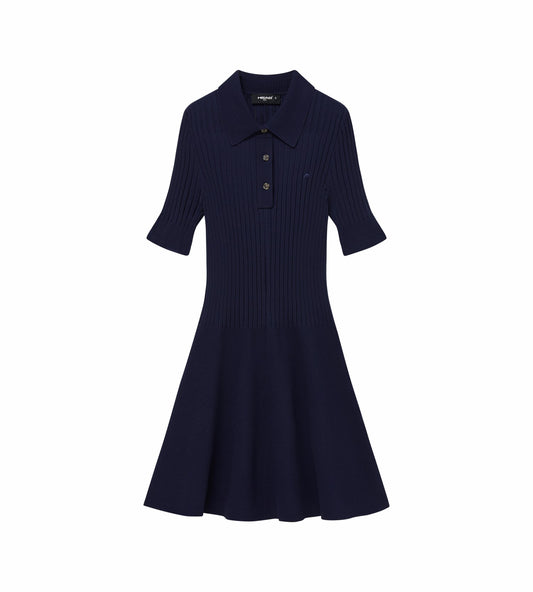Head Golf Womens Godet Knit Dress - Navy