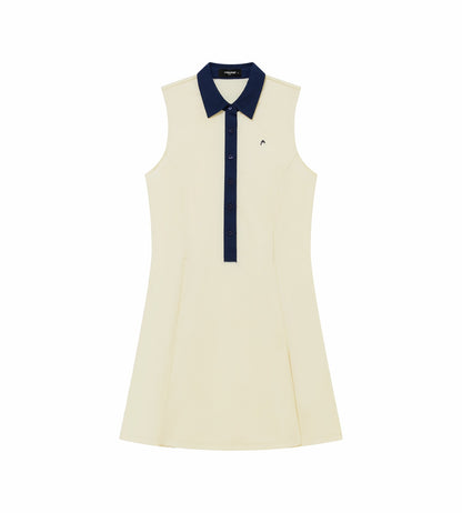 Head Golf Womens Signature Polo Dress - Cream