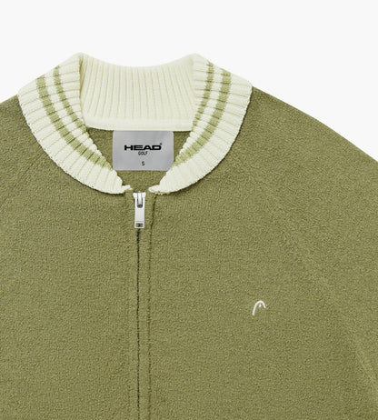Head Golf Performance Knit Raglan Jacket - MOSS GREEN
