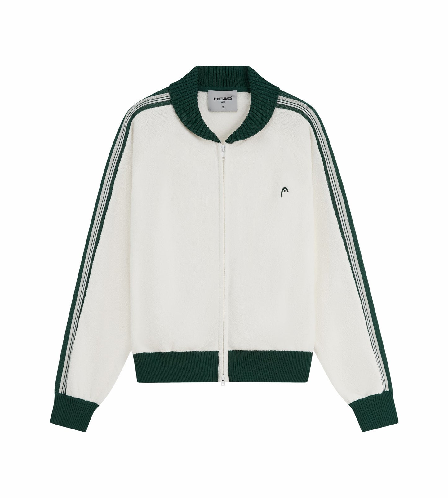 Head Golf Knit Raglan Tape Jacket - White