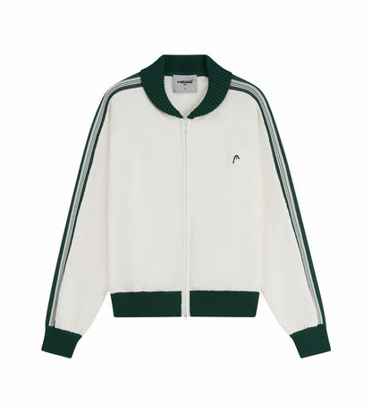 Head Golf Knit Raglan Tape Jacket - White