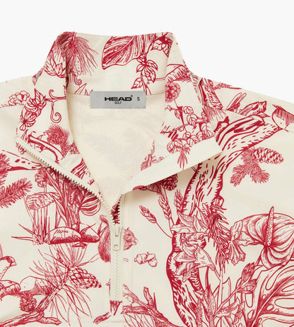 Head Golf Womens Signature Anorak - Red-Botanical