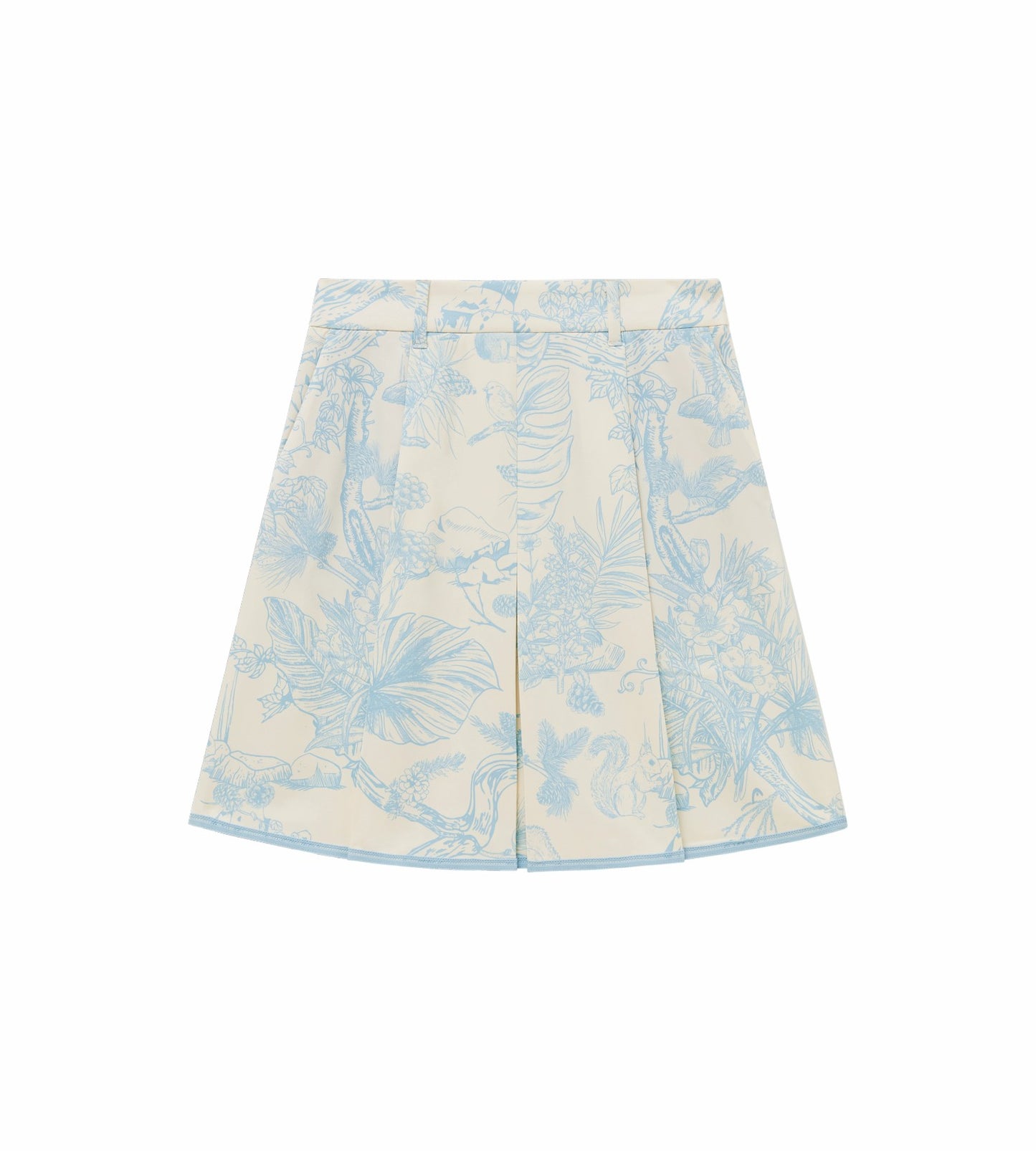 Head Golf Womens Bound Box Pleat Skirt - Blue-Botanical