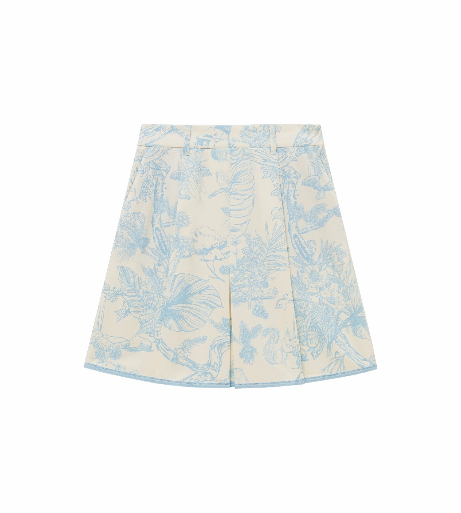 Head Golf Womens Bound Box Pleat Skirt - Blue-Botanical