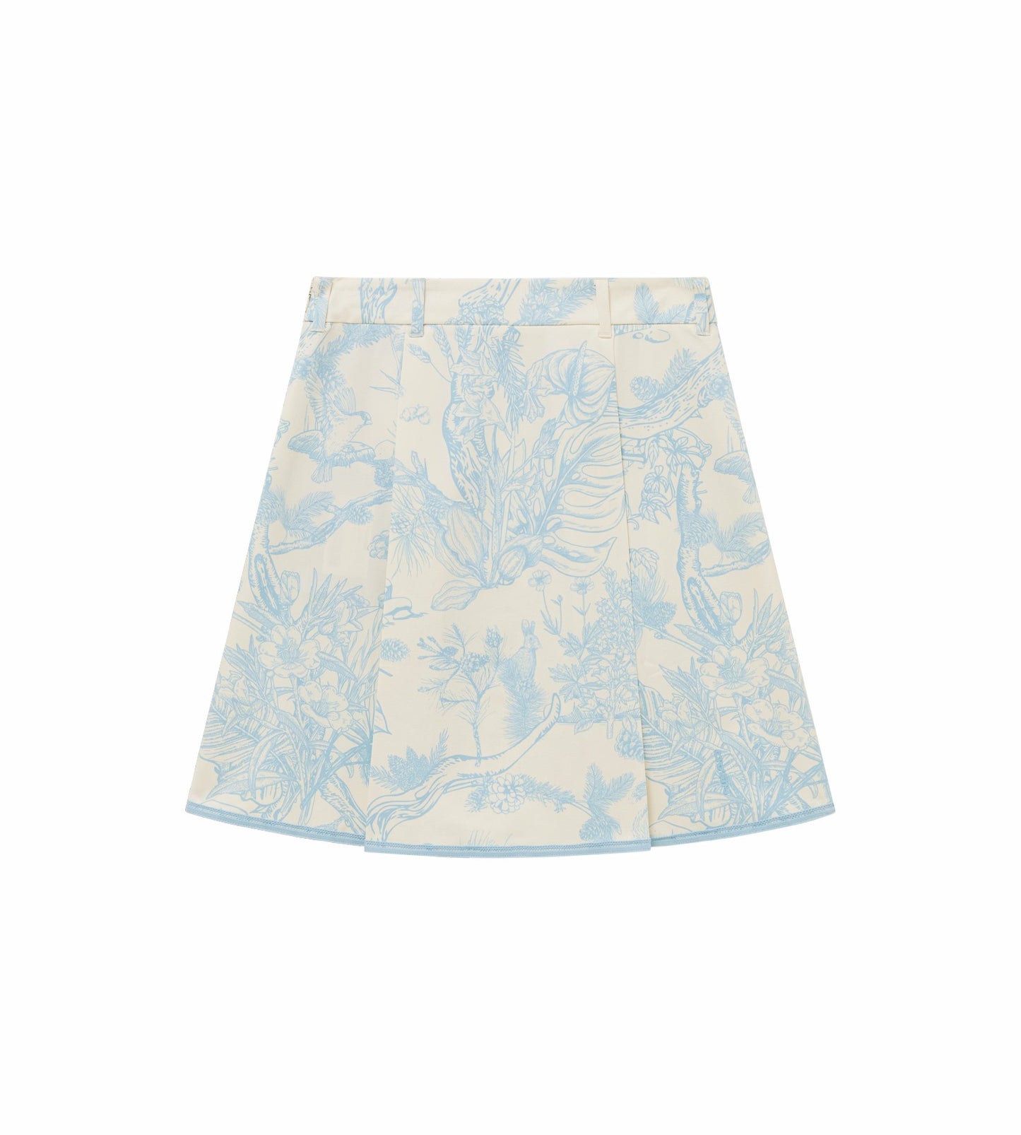 Head Golf Womens Bound Box Pleat Skirt - Blue-Botanical
