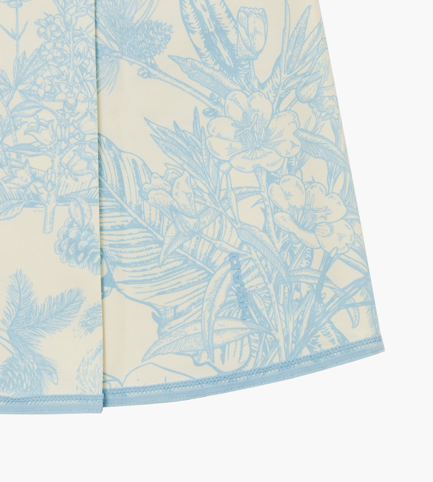 Head Golf Womens Bound Box Pleat Skirt - Blue-Botanical