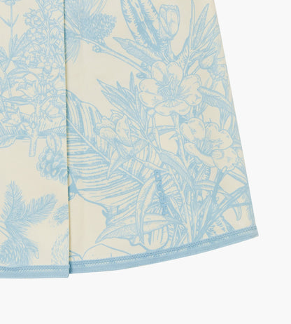 Head Golf Womens Bound Box Pleat Skirt - Blue-Botanical