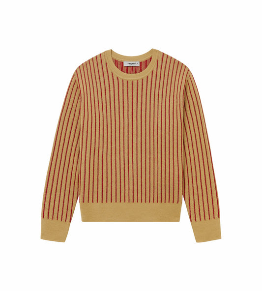 Head Golf Wool Crewneck Sweater - KHAKI