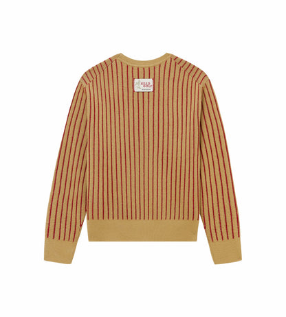 Head Golf Wool Crewneck Sweater - KHAKI