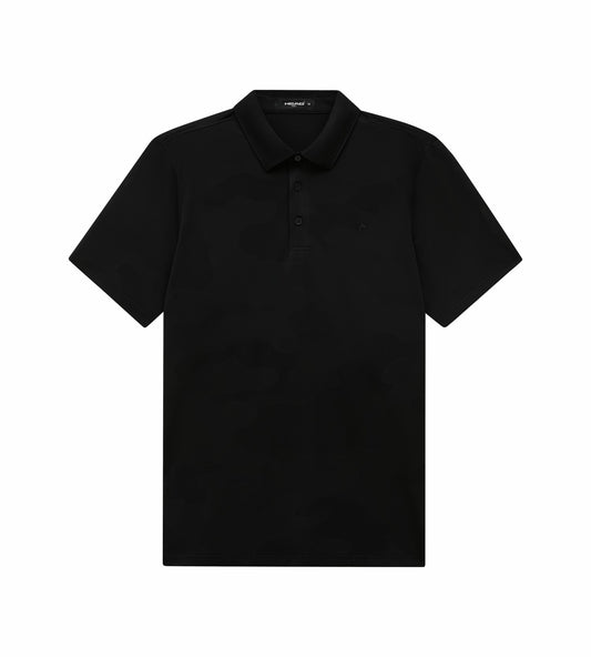Head Golf Jacquard Knit Polo - Black
