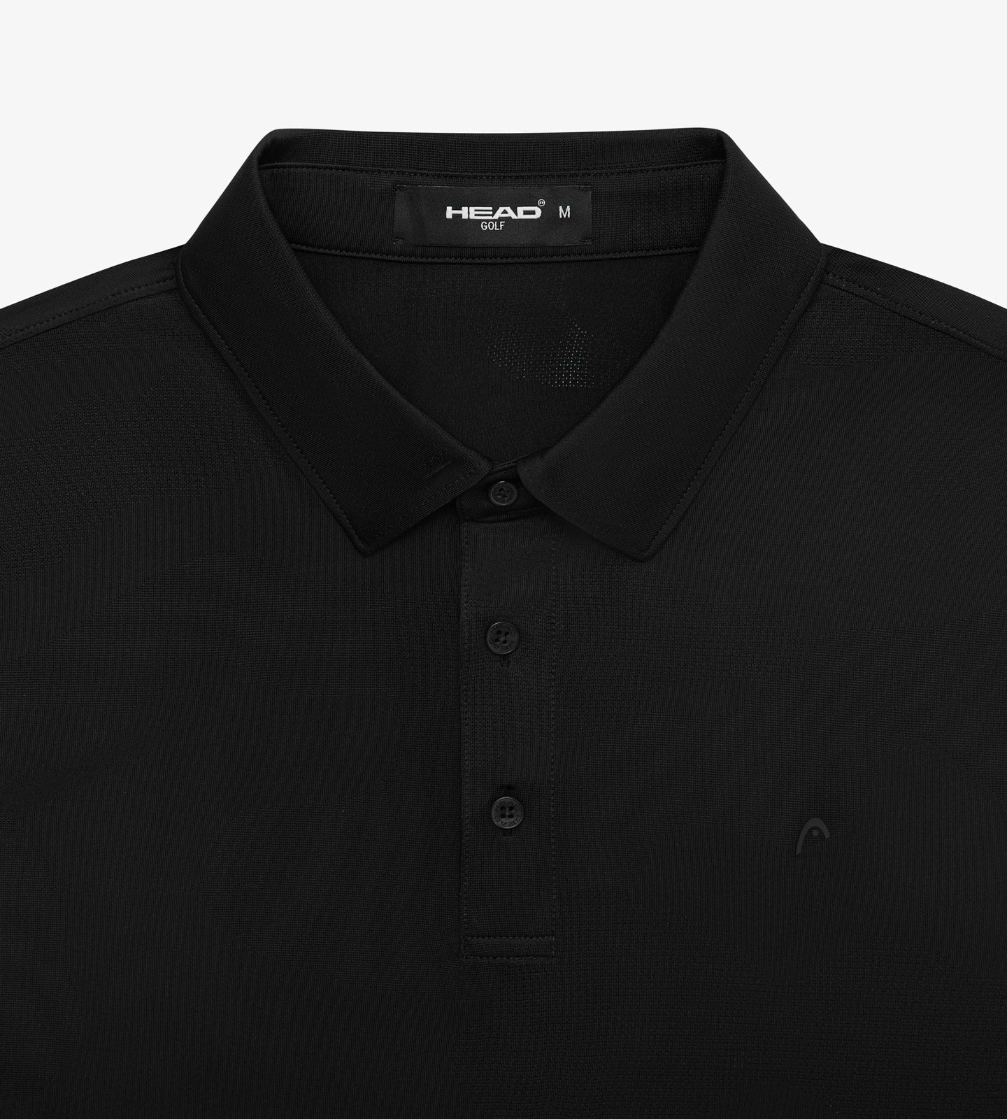 Head Golf Jacquard Knit Polo - Black