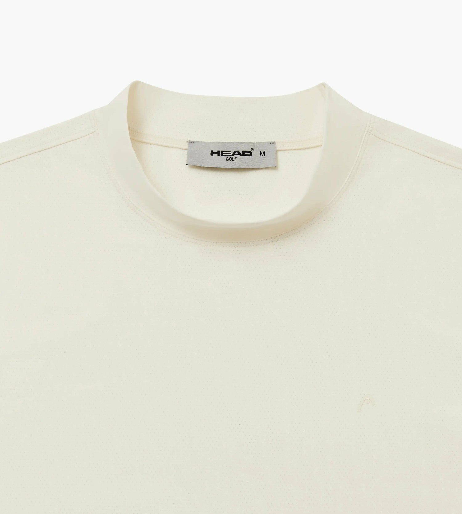 Head Golf Mens Mock Neck Short Sleeve - Cream